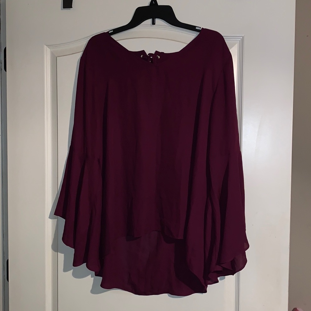Burgundy blouse